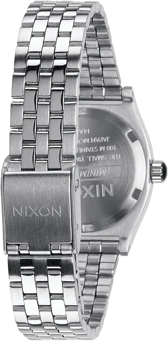 Teller A399 - 100m Water Resistant Analog Classic Watch (26mm Watch Face, 12mm-14mm Custom 5 exact estimate Link Stainless Steel Band) NIXON Small Time 