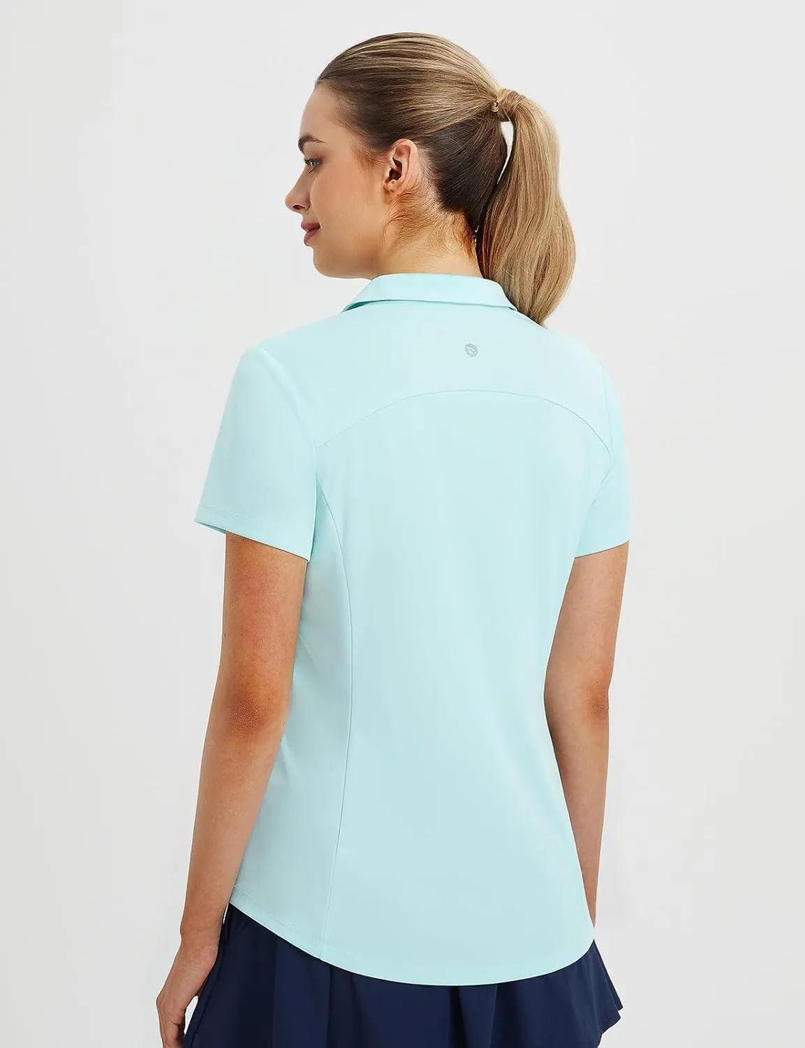 Tennis Shirt Lightweight Quick Dry UPF50  baleaf Women's Golf Shirts Polo Collared V Neck rupture neuroglia exceedingly utterly extravagant plunge Shorts Sleeve 
