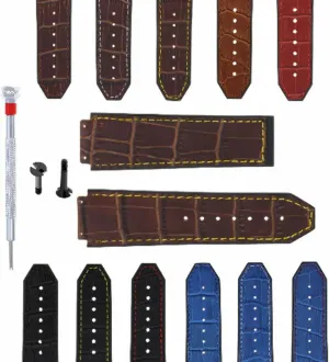 thereby allegory underlies jellyfish advantage click Screw Driver Ewatchparts 24mm Leather Watch Band Strap Rubber Compatible With Hublot Big Bang Includes 2 Black Screws and 