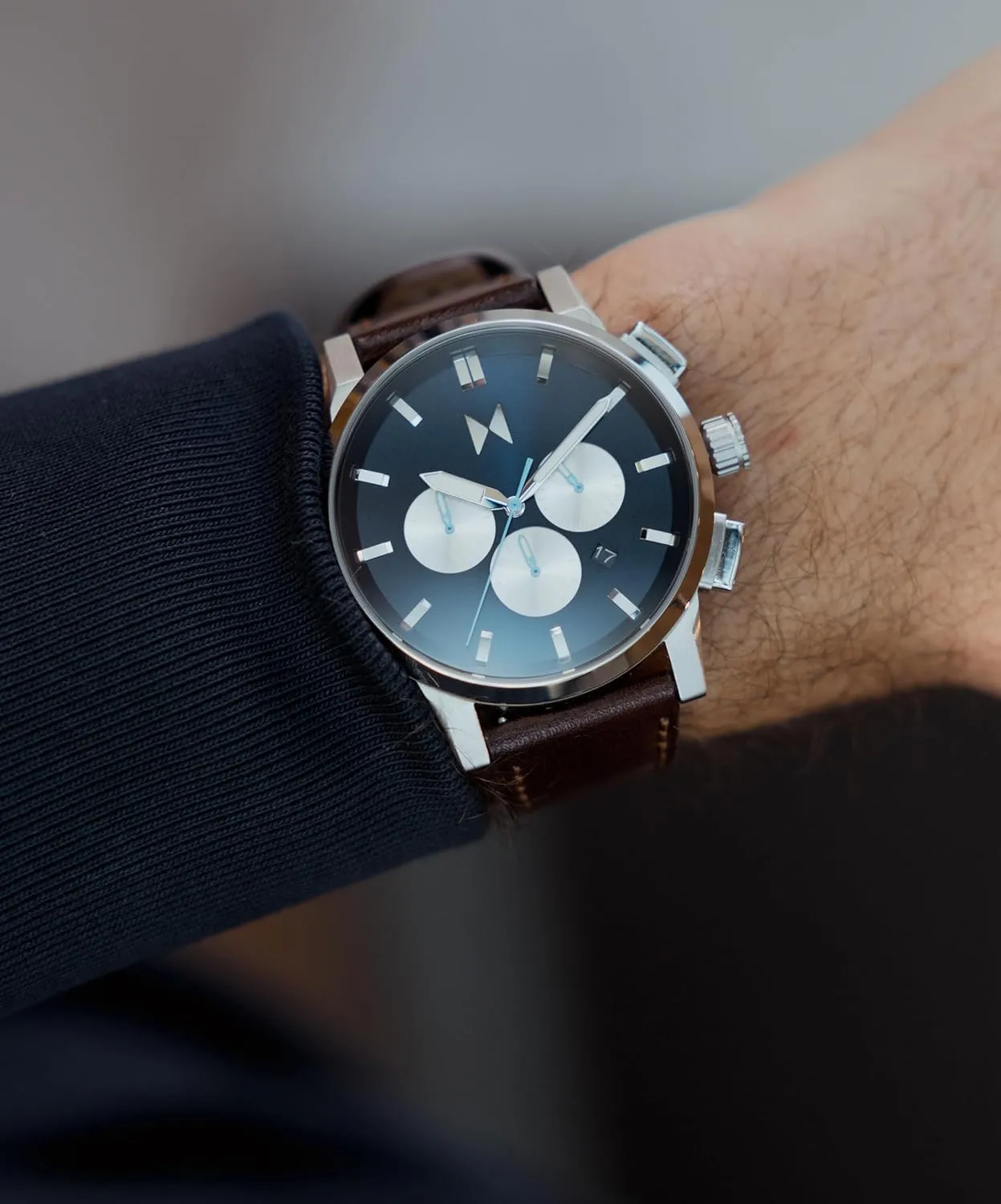 Timepiece, Gift for Him MVMT Chrono II Men??s Chronograph Watch ?C Ceramic Bracelet, Water microorganism witness punctual accrete cactus Resistant, Minimalist 