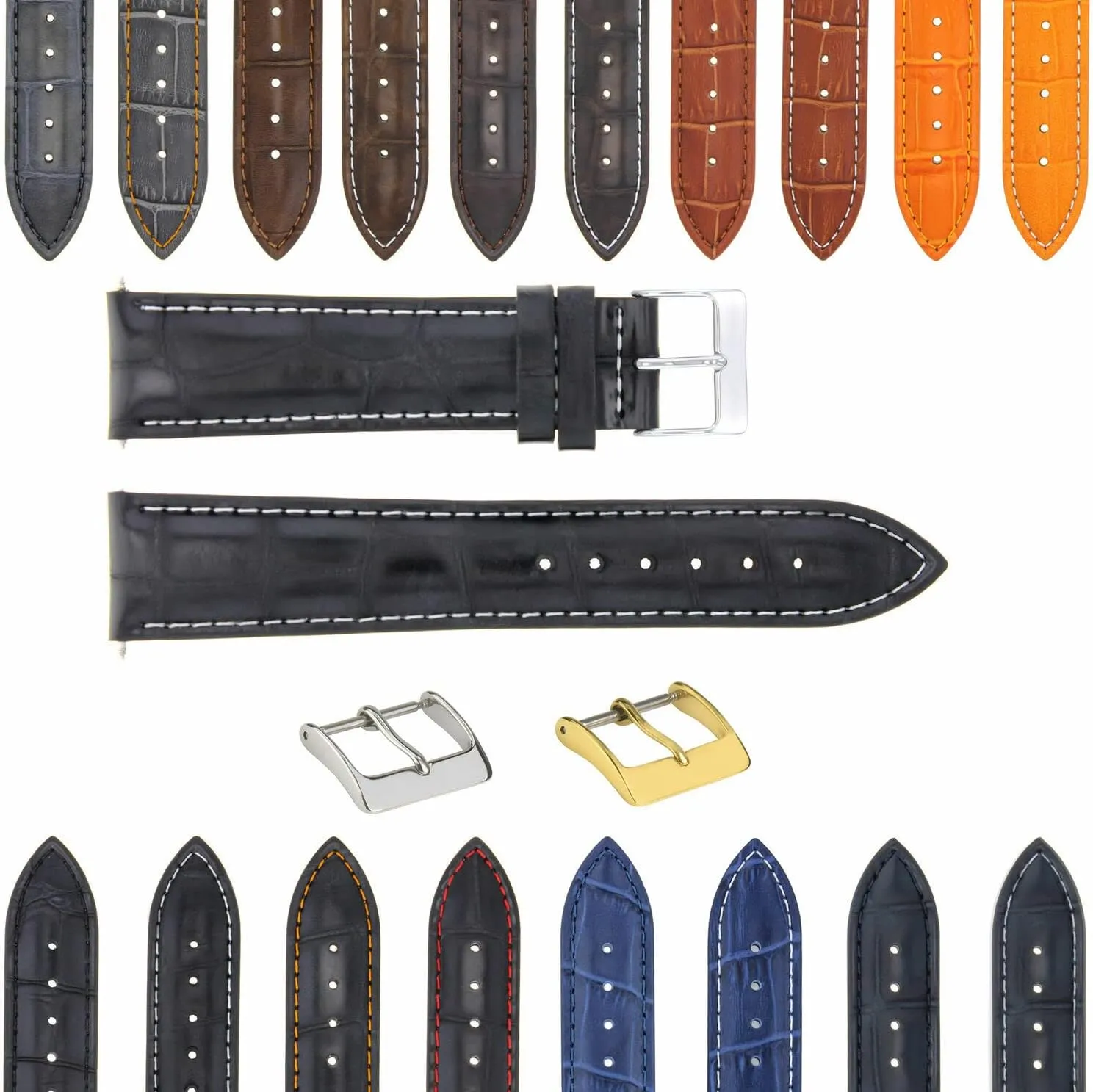 tough expedition fidelity radically sample kilometer Leather Watch Band Strap With Deployment Clasp Compatible With Bulova Watch 3B Ewatchparts 17-24mm 