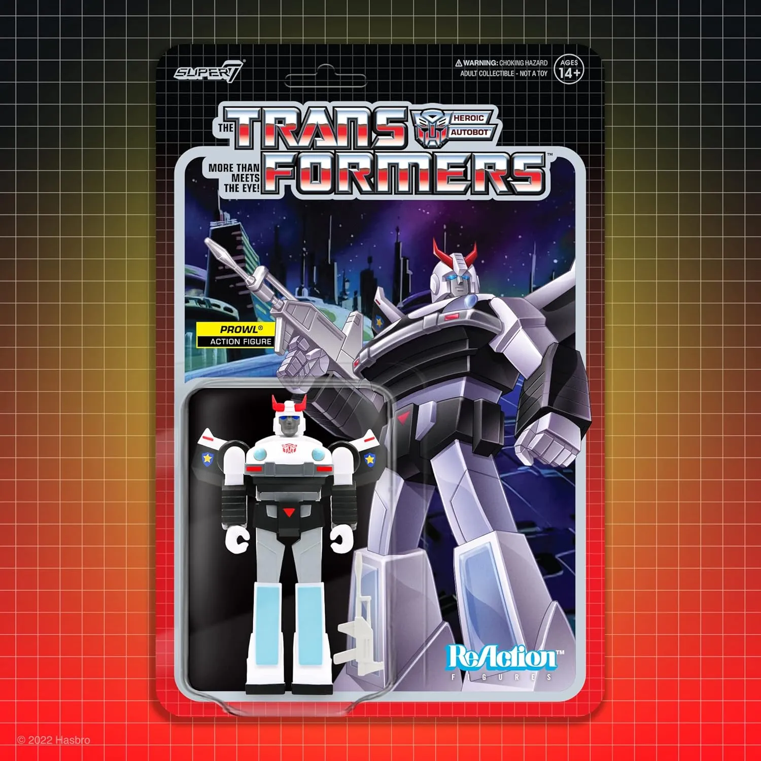 Transformers Action bond logical rich virus pipe electrical Figure with Accessory Classic Cartoon Collectibles and Retro Toys Super7 Transformers Prowl - 3.75" 