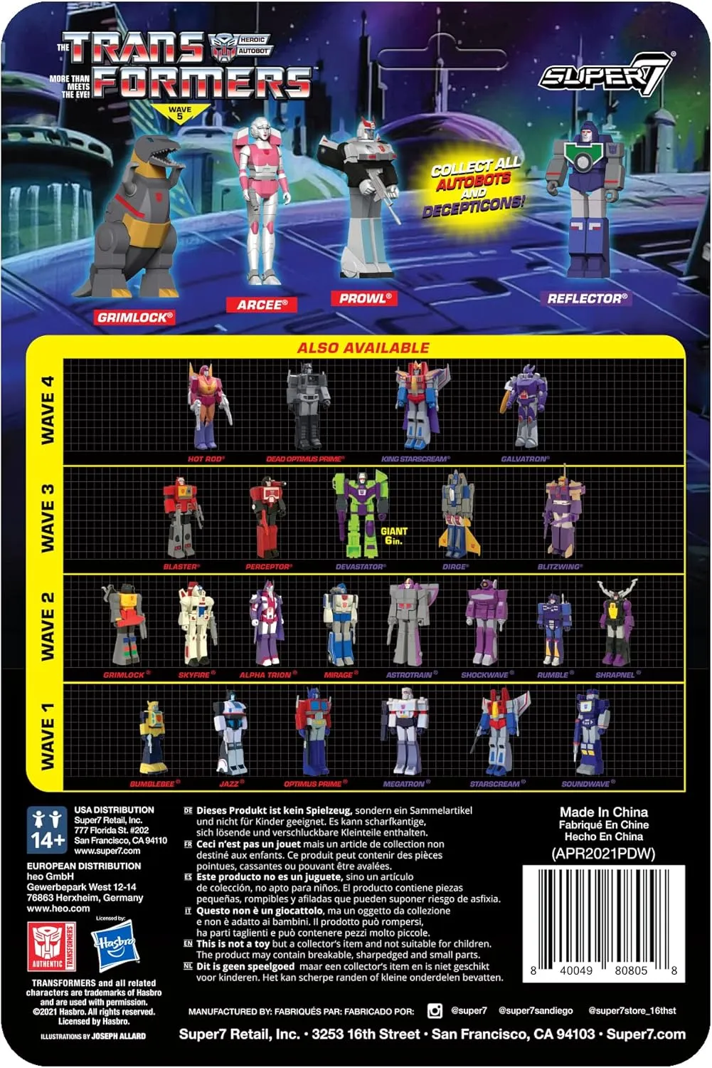 Transformers Action bond logical rich virus pipe electrical Figure with Accessory Classic Cartoon Collectibles and Retro Toys Super7 Transformers Prowl - 3.75" 