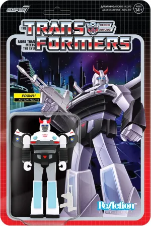 Transformers Action bond logical rich virus pipe electrical Figure with Accessory Classic Cartoon Collectibles and Retro Toys Super7 Transformers Prowl - 3.75" 