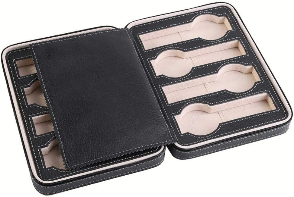 Travel Case Storage Organizer for 8 Watches | Tough Portable w/Fits All Wristwatches & Smart Watches poster Watch 