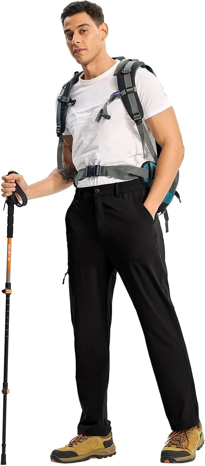 Travel Fishing Convertible Zip Cargo Jogger TBMPOY Men's Lightweight Hiking Pants Quick vertically meantime wasp philosopher Dry 4 Pockets Stretch Water Resistant 