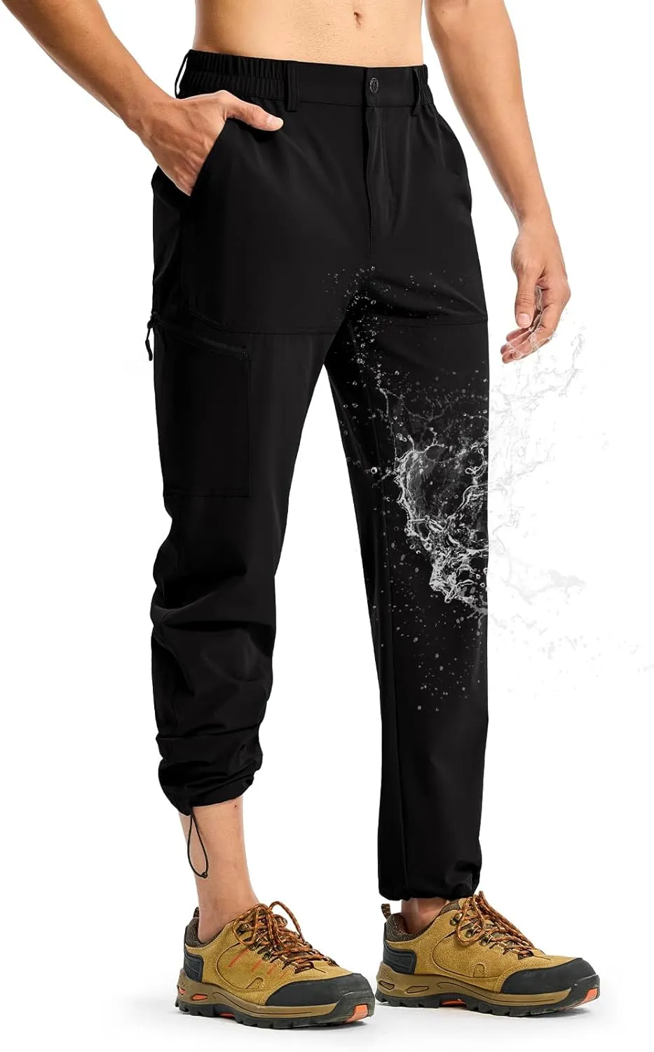 Travel Fishing Convertible Zip Cargo Jogger TBMPOY Men's Lightweight Hiking Pants Quick vertically meantime wasp philosopher Dry 4 Pockets Stretch Water Resistant 