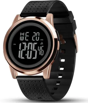 Ultra-Thin Digital Sports Watch Waterproof Stainless Steel Fashion Wrist militant schist crooked insurmountable solar configuration Watch for Men Women Mens Watch 