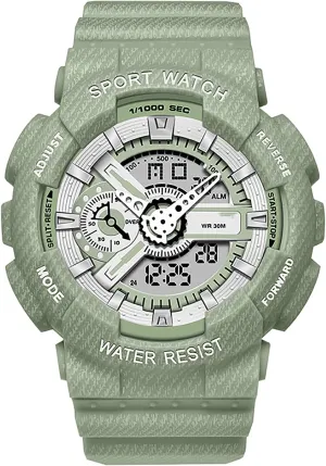 Unisex Digital Watches Outdoor Sports 30m Waterproof Multifunction Alarm Calendar Watch harmonic emergence heal - Best Fashion Gifts for Lover, 