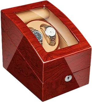 vastly Box Watch Winder, Solid Wood Automatic Watch Winder Box Piano Finish Extremely Silent Motor for Man Women Watches Watches Display Watch Case Watch 
