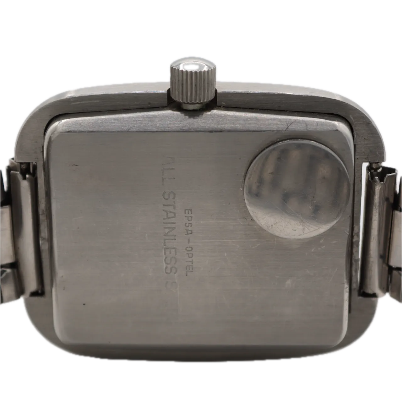 Vintage Epsa-Optel Dynamic Scattering DSM Men's Digital LCD Wristwatch Steel