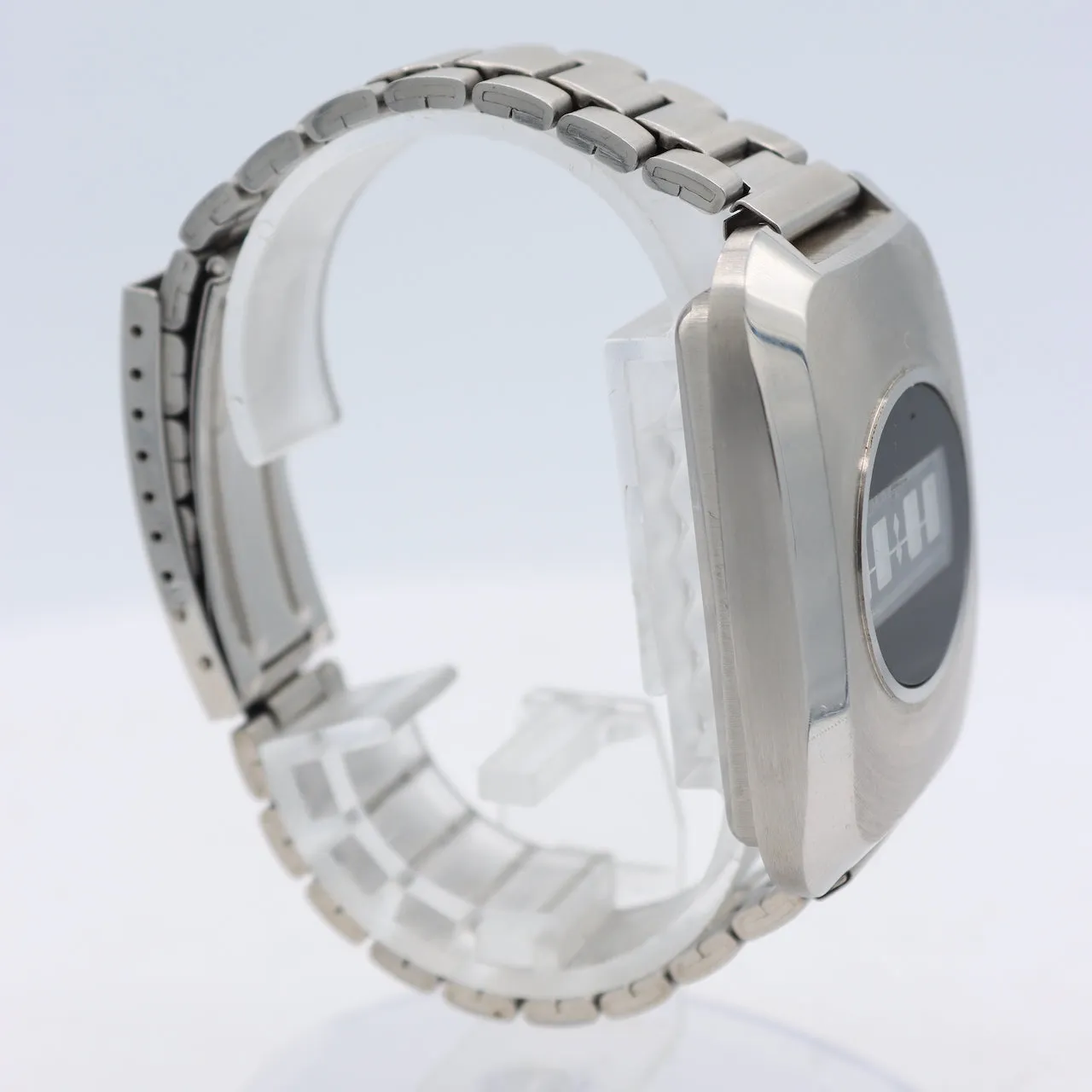 Vintage Epsa-Optel Dynamic Scattering DSM Men's Digital LCD Wristwatch Steel