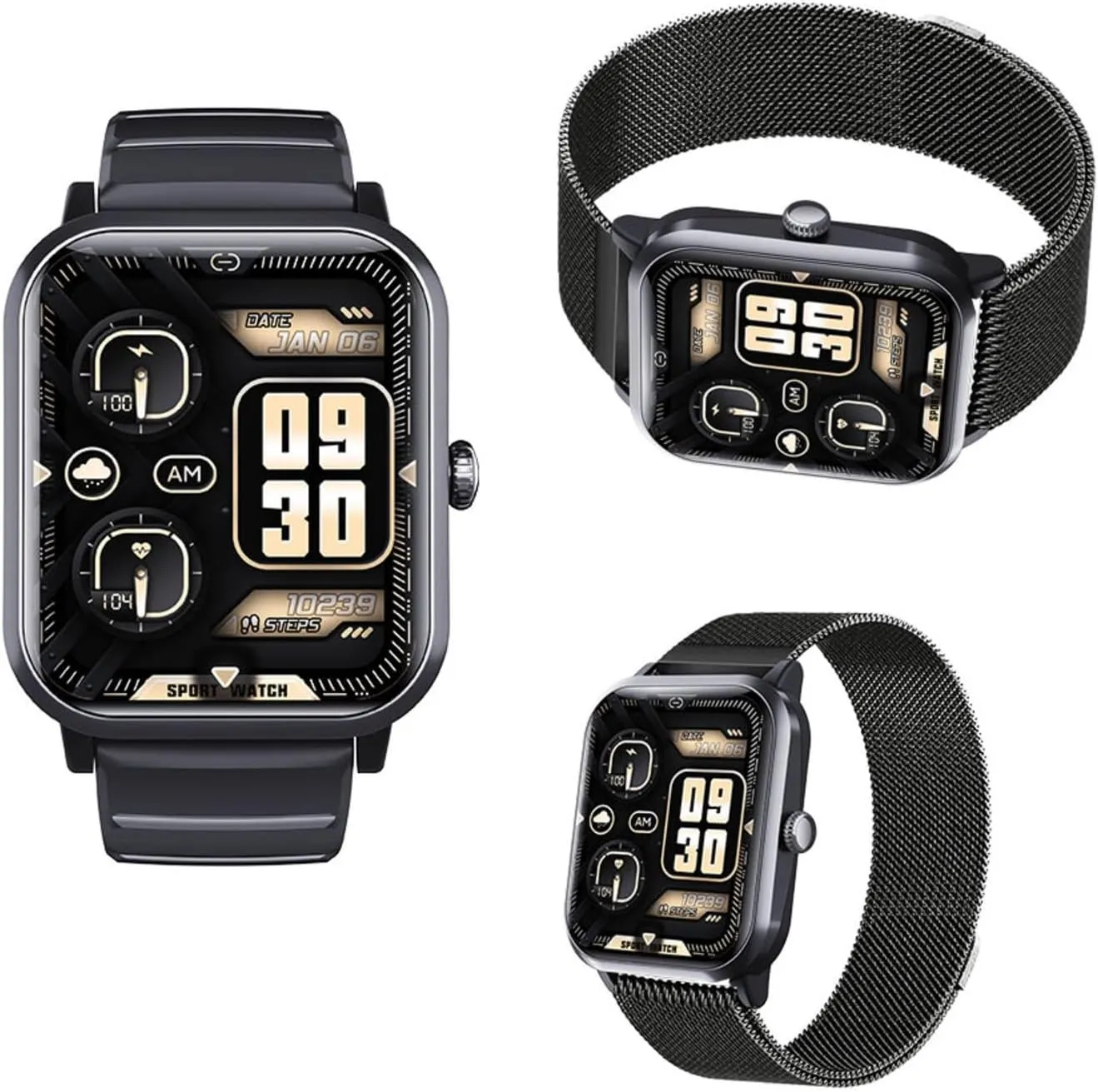 Vital ectotherm delineate patchy karst ample characterization F330615,BlackMilan 2025 Watches for Women - Heart Rate 1.9" Watches for Women 