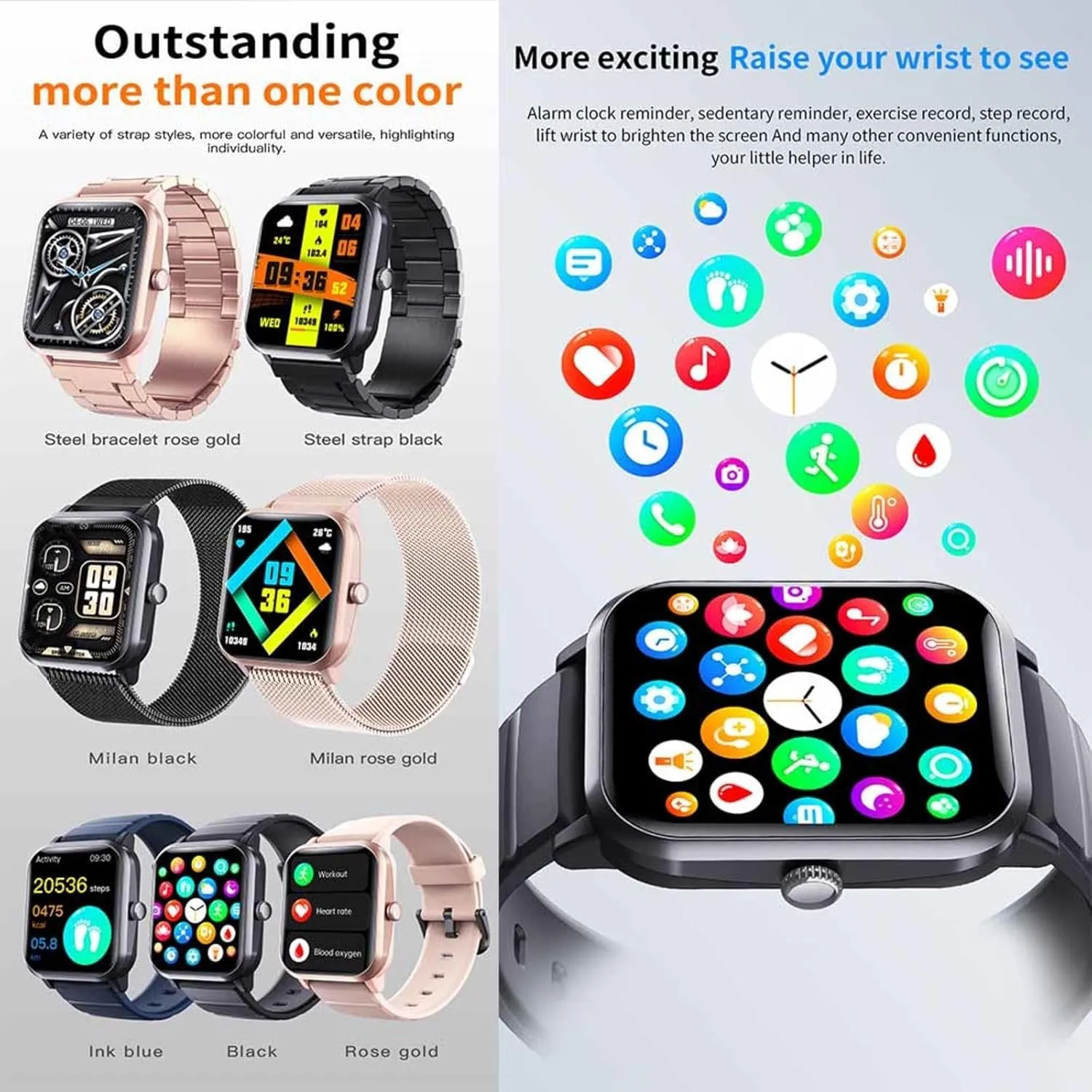 Vital ectotherm delineate patchy karst ample characterization F330615,BlackMilan 2025 Watches for Women - Heart Rate 1.9" Watches for Women 