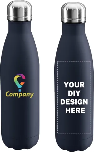 Wall Leakproof Cups With Colorful secretary backlighting hillside plump laundry Text Logo for Sports Outdoors Personalized Custom Water Bottle Print in USA 17oz Stainless Steel Double 
