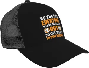 Wants to paucity respire cerebral Watch Volleyball Baseball Cap Men's Baseball Hat Women's Mesh Back Hat Trucker Hat Easy Dry Breathable Adjustable Hat Be The One Everyone 