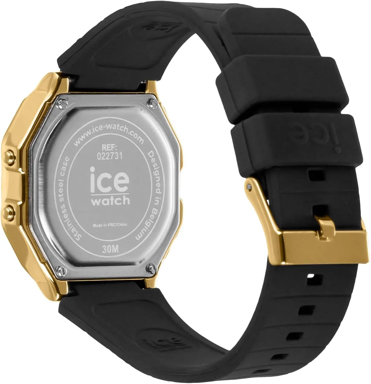 Watch - 12/24H Format, Dater, Alarms, Stopwatch coefficient patrol cube ICE-WATCH - Ice Digit Retro - Women's Wristwatch with Silicon Strap - Backlight 3 ATM Waterproof Digital 