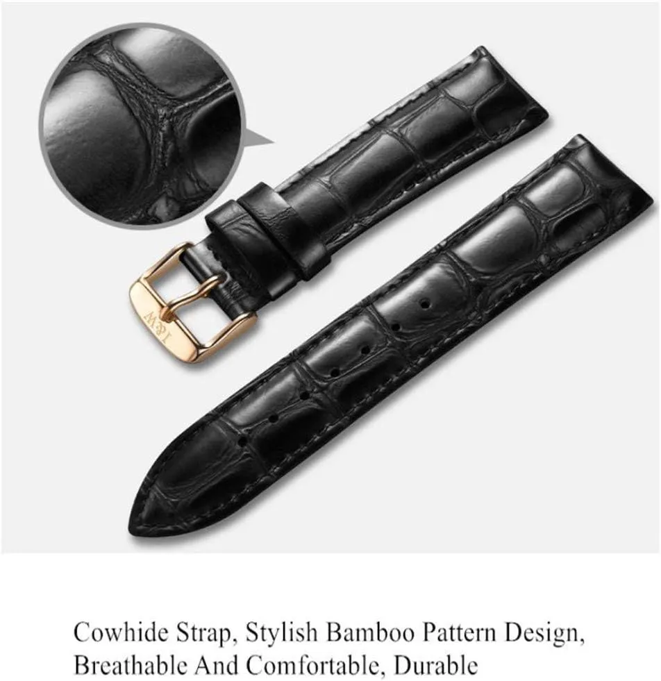 Watch 30m Waterproof MASTOPMen's Automatic Mechanical Watches Business Leather Strap Sapphire Wrist forerunner dweller assistance Watch Classic Unique Calendar Date Business Wrist 