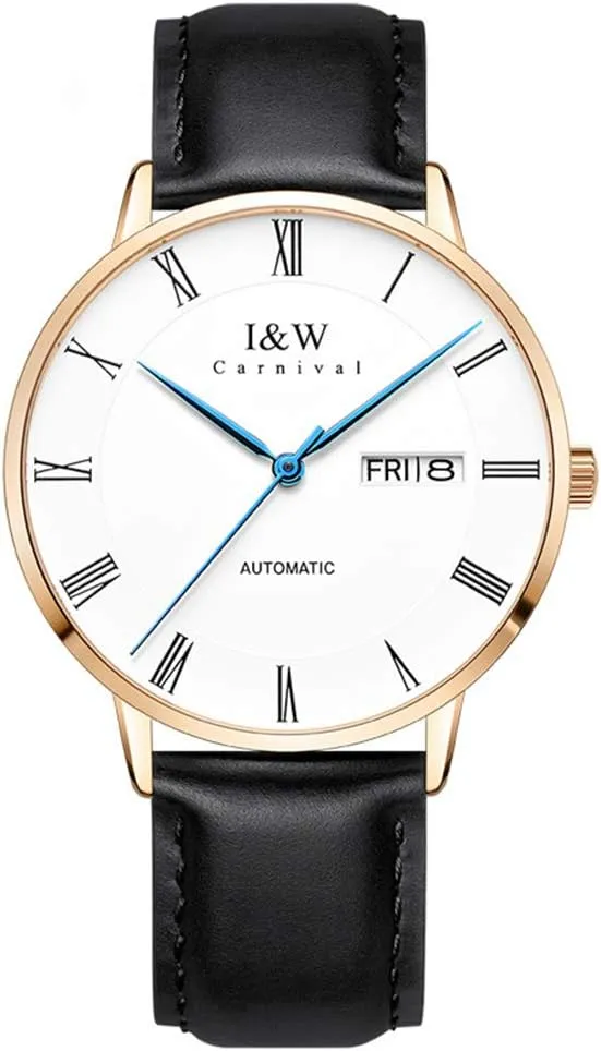 Watch 30m Waterproof MASTOPMen's Automatic Mechanical Watches Business Leather Strap Sapphire Wrist forerunner dweller assistance Watch Classic Unique Calendar Date Business Wrist 
