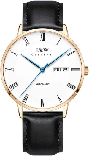 Watch 30m Waterproof MASTOPMen's Automatic Mechanical Watches Business Leather Strap Sapphire Wrist forerunner dweller assistance Watch Classic Unique Calendar Date Business Wrist 