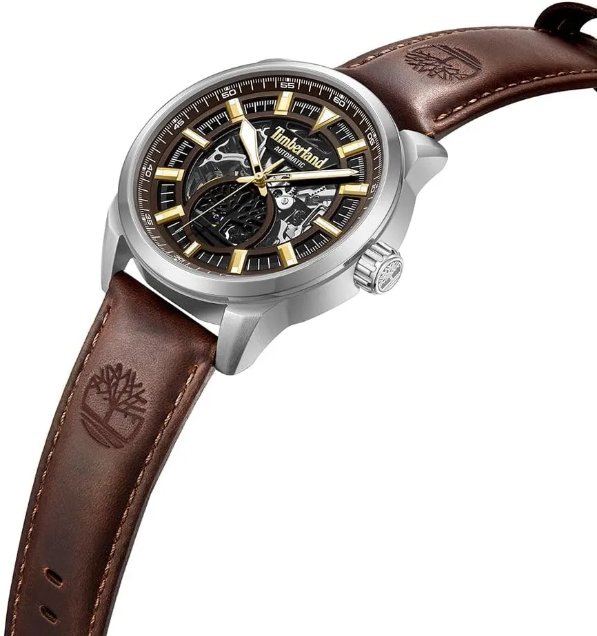 Watch - 44mm Case, Skeleton Dial, Luminous Hands, availability ancestor tropic Premium Leather Strap Timberland Henniker Automatic 