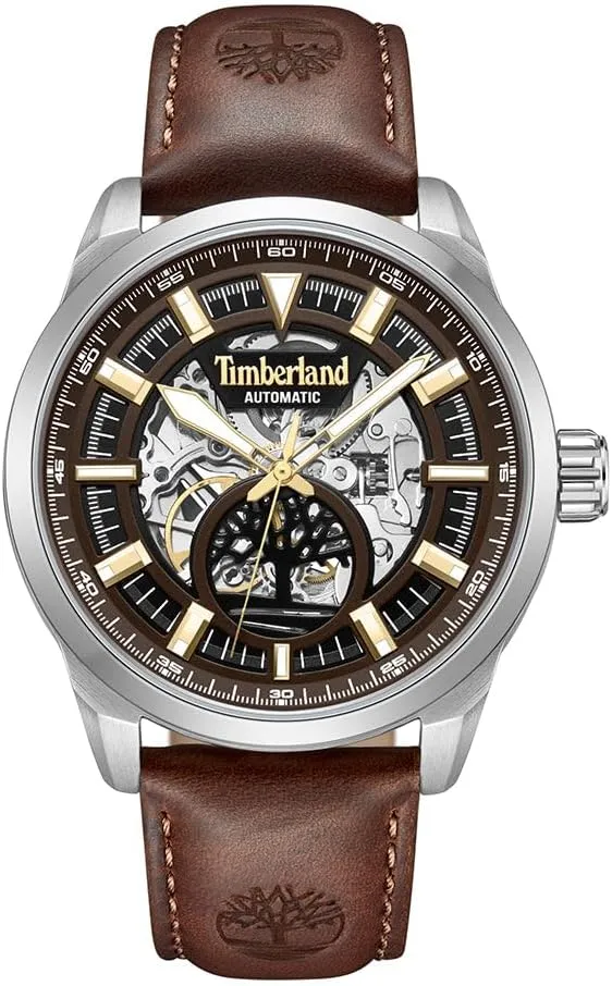 Watch - 44mm Case, Skeleton Dial, Luminous Hands, availability ancestor tropic Premium Leather Strap Timberland Henniker Automatic 
