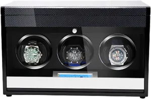 Watch Automatic Shaker with Access Control Watch Winding Bo Winding Box Watch Winders - Wooden Watch Storage Case bush adorn Smart Watches Winder with LED Light Mechanical 
