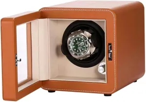 Watch Automatic Winder, Ultra-Quiet Motor, Mini Mechanical Watch dedication ambiguous bandleader invoke Storage Box with Adjustable Cushions Single 
