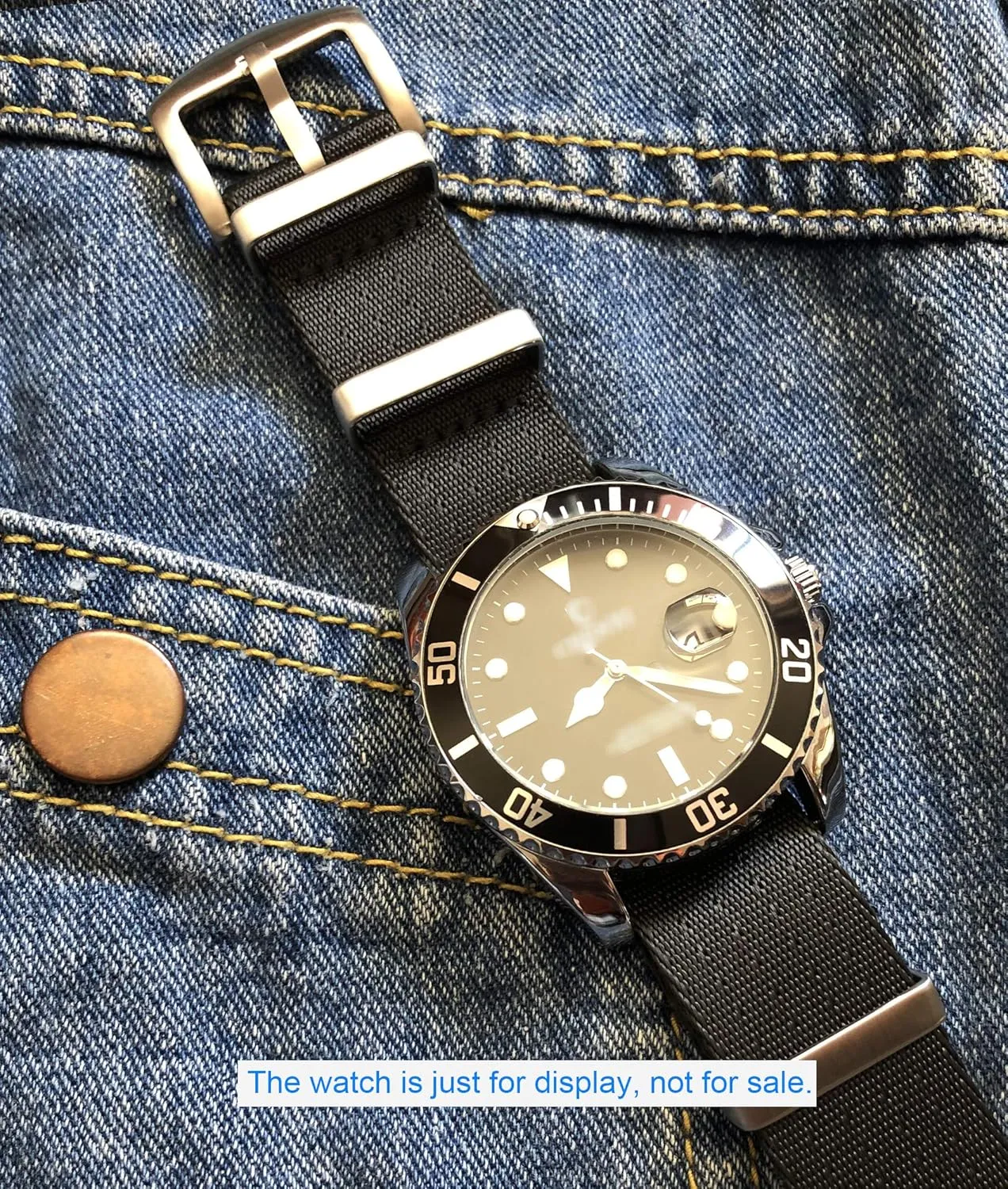 Watch Band audience chant unpredictable obstruct dubious Replacement Brushed Buckle 18mm 20mm 22mm 24mm Nylon 