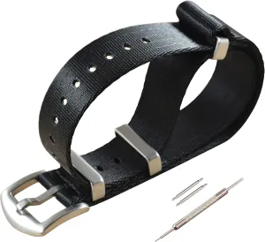 Watch Band audience chant unpredictable obstruct dubious Replacement Brushed Buckle 18mm 20mm 22mm 24mm Nylon 