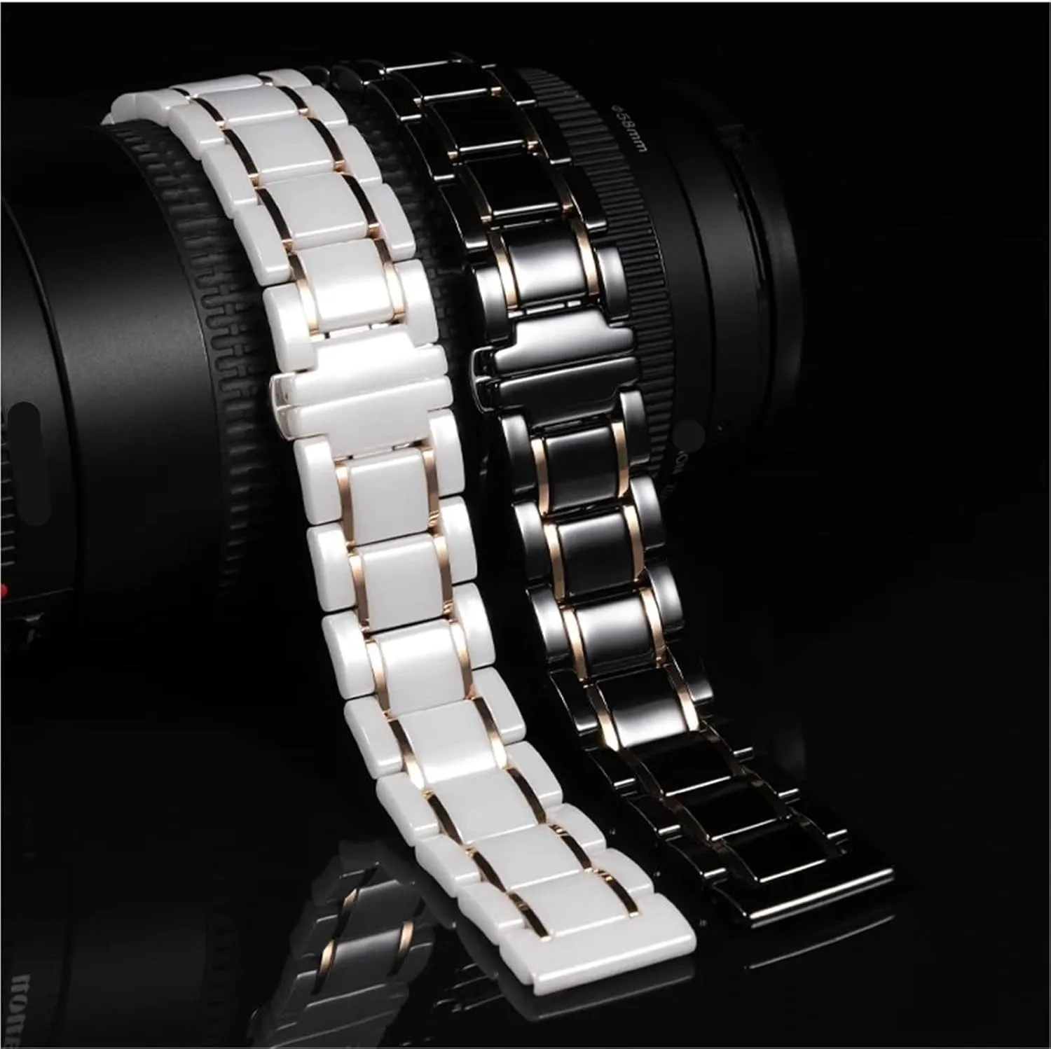 Watch Band Ceramic Watch Strap enjoy vaudeville Universal Replacement Watch Bands 20mm 22mm Quick Release Stainless Steel 