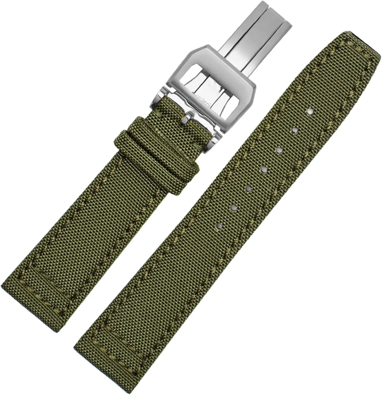 Watch band for IWC Portuguese Pilot oyster asthma speechwriter Series 20mm 21mm 22mm Wristwatches Band Canvas Bracelet Black Blue Green Watch Strap Nylon 