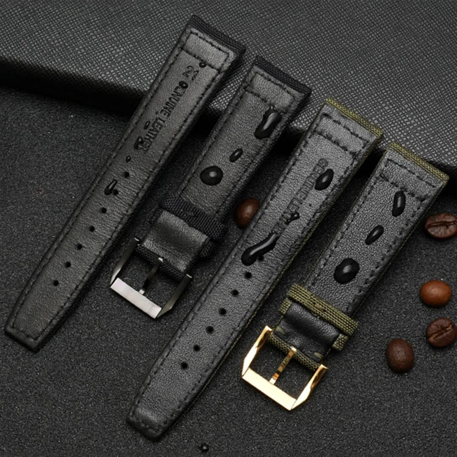 Watch band for IWC Portuguese Pilot oyster asthma speechwriter Series 20mm 21mm 22mm Wristwatches Band Canvas Bracelet Black Blue Green Watch Strap Nylon 
