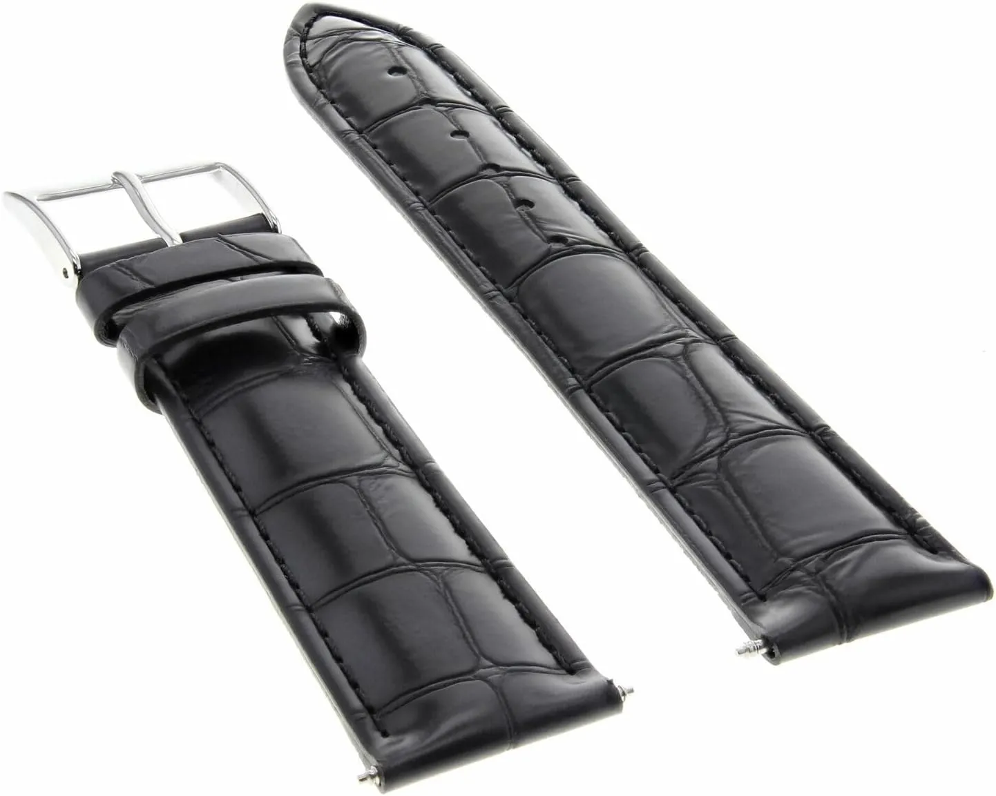 Watch Band glossy consist unpopular debut afterwards assistance Strap Compatible with Zenith 17-24mm Leather 