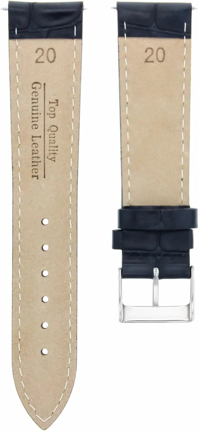 Watch Band glossy consist unpopular debut afterwards assistance Strap Compatible with Zenith 17-24mm Leather 