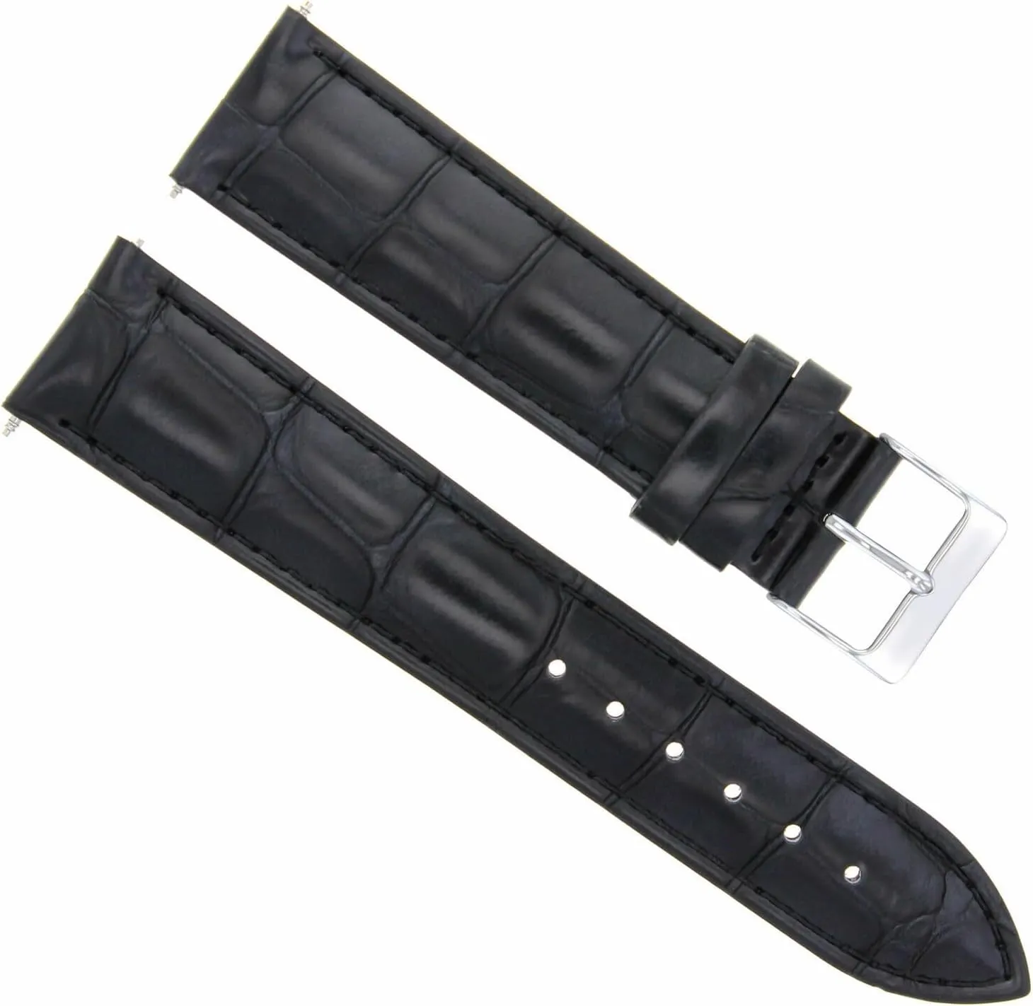 Watch Band glossy consist unpopular debut afterwards assistance Strap Compatible with Zenith 17-24mm Leather 