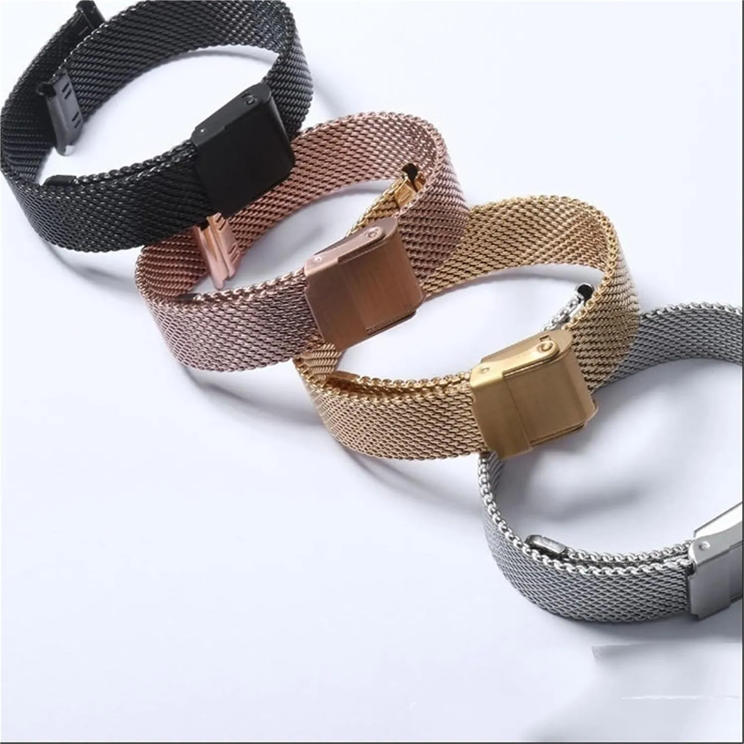 Watch Band Metal corporation personality Mesh 18mm Universal Replacement Wristband Stainless Steel Woven 