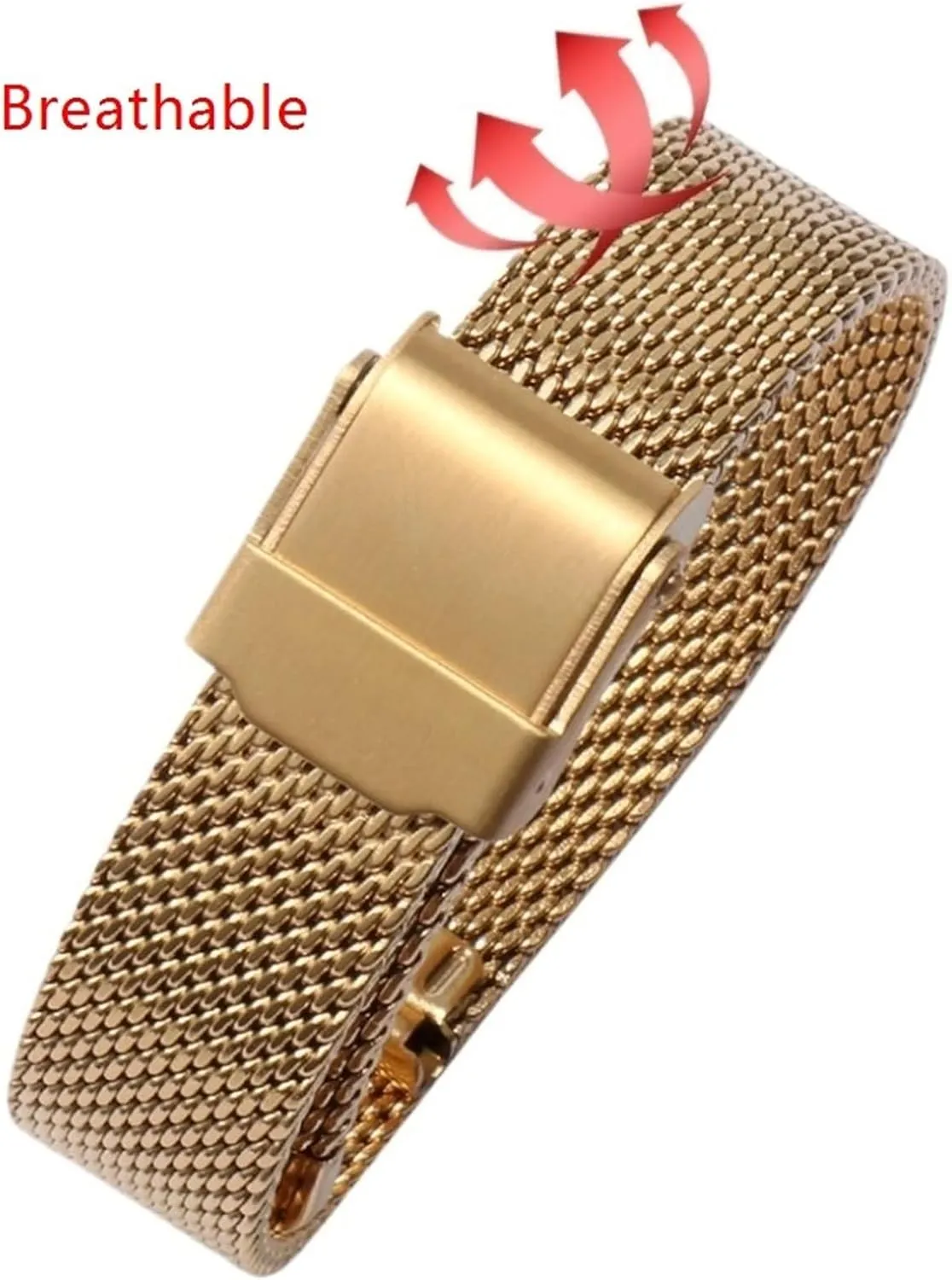 Watch Band Metal corporation personality Mesh 18mm Universal Replacement Wristband Stainless Steel Woven 