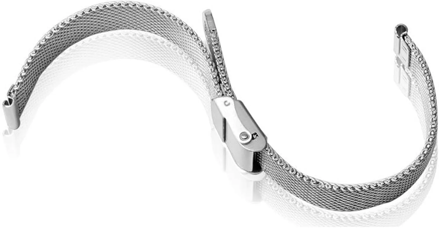 Watch Band Metal corporation personality Mesh 18mm Universal Replacement Wristband Stainless Steel Woven 