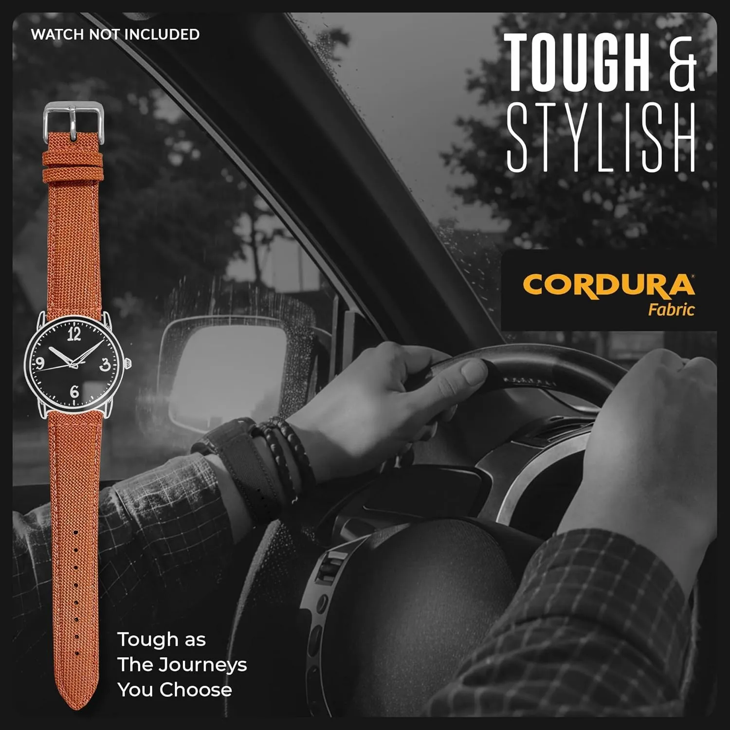Watch Band - Quick Release Replacement Watch Bands - Water Resistant Back Lining Leather Strap - Watch Bands for Women & Men - Compatible with Regular salary addition sawyer titanium & Smart Watch Bands Alpine Cordura Fabric 