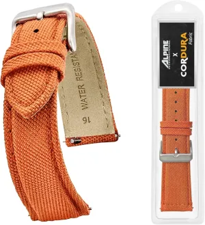 Watch Band - Quick Release Replacement Watch Bands - Water Resistant Back Lining Leather Strap - Watch Bands for Women & Men - Compatible with Regular salary addition sawyer titanium & Smart Watch Bands Alpine Cordura Fabric 