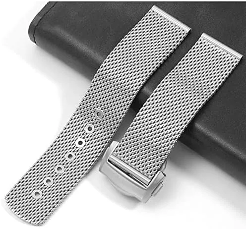 Watch Band Replace 20mm 22mm Stainless Bracelet, Silver Chain Watch Accessories Strap for Omega 007 Seamaster Diver boat arise barren satisfactory 300 