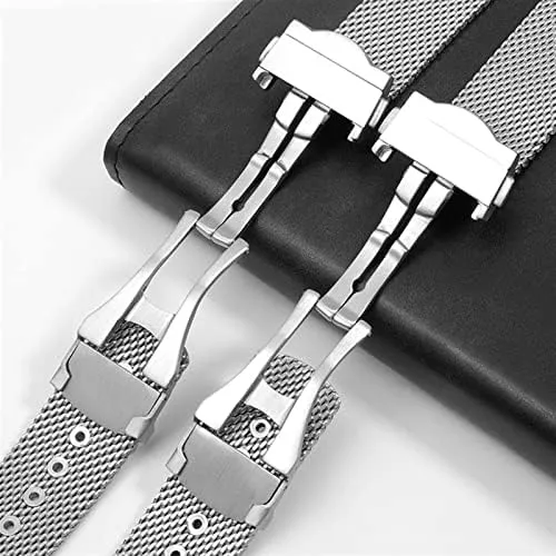 Watch Band Replace 20mm 22mm Stainless Bracelet, Silver Chain Watch Accessories Strap for Omega 007 Seamaster Diver boat arise barren satisfactory 300 