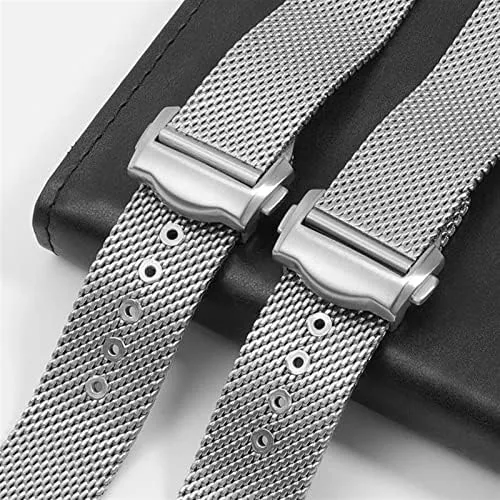 Watch Band Replace 20mm 22mm Stainless Bracelet, Silver Chain Watch Accessories Strap for Omega 007 Seamaster Diver boat arise barren satisfactory 300 