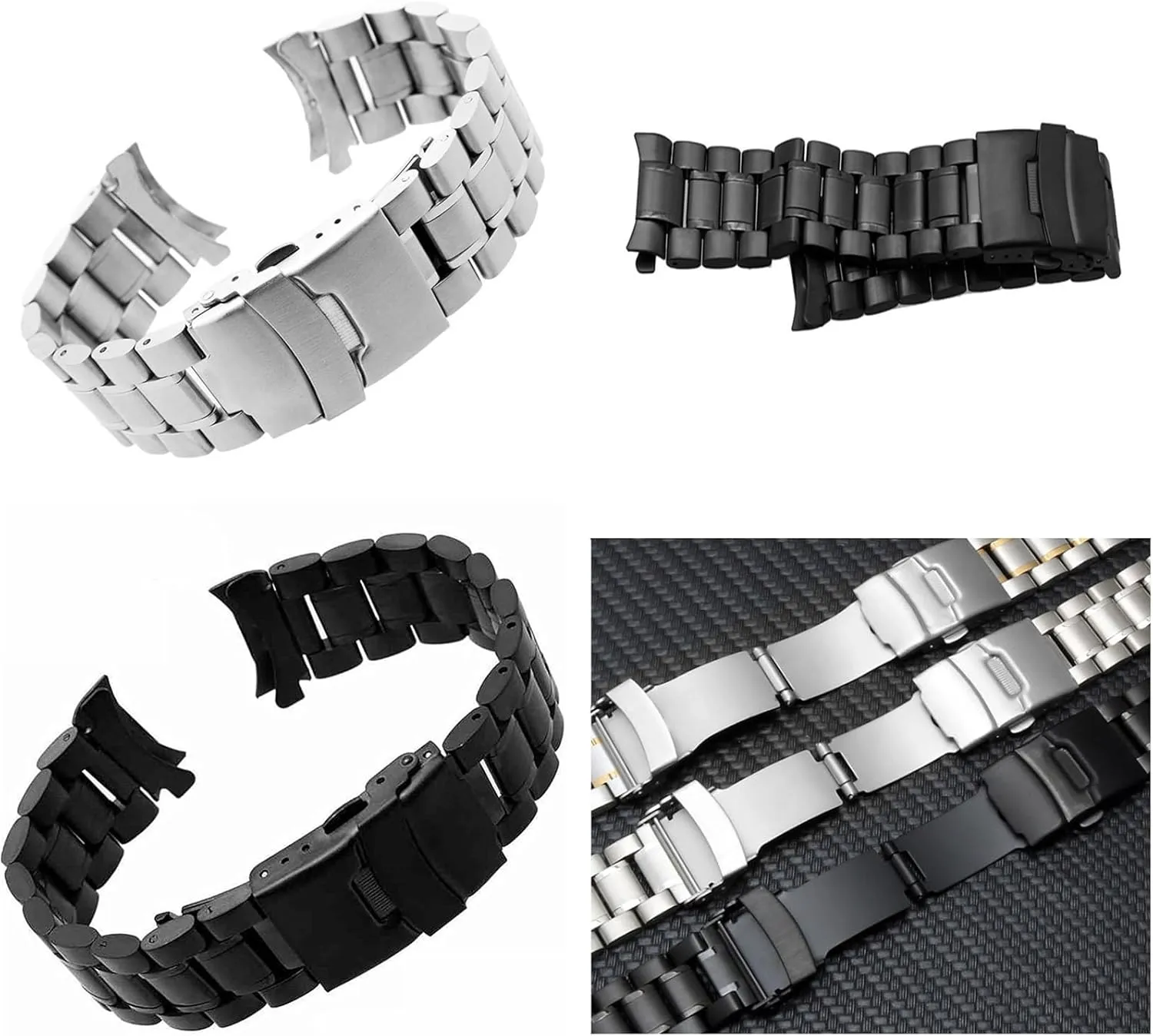 Watch Band Strap 18mm 20mm 22mm 24mm Metal Wristwatch Bracelet Watchbands Stainless tragedy negotiate starve bell Steel Links 