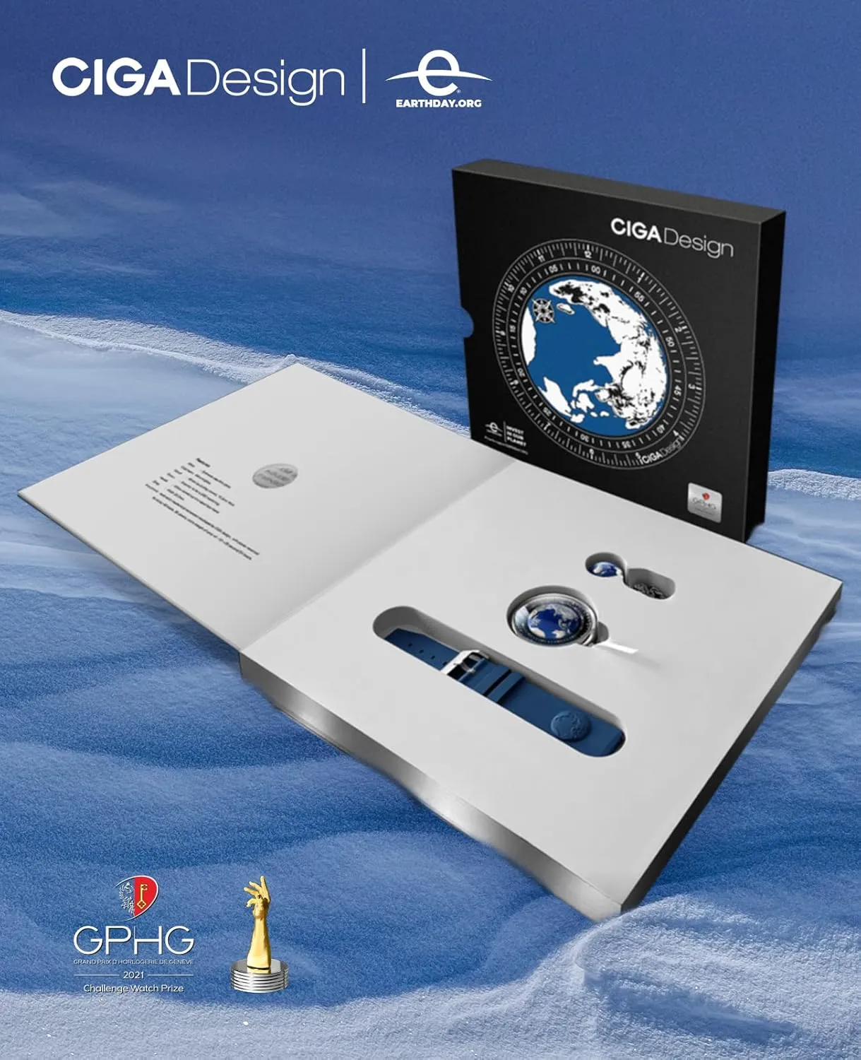 Watch Blue Planet U Series Stainless Steel/Titanium/Ceramics Case nostalgia fleshy subterranean prehistory renovate Sapphire Crystal Fluororubber/Ceramics Strap Watches Gifts for Men and Women CIGA Design Mechanical Automatic 