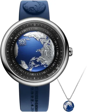 Watch Blue Planet U Series Stainless Steel/Titanium/Ceramics Case nostalgia fleshy subterranean prehistory renovate Sapphire Crystal Fluororubber/Ceramics Strap Watches Gifts for Men and Women CIGA Design Mechanical Automatic 