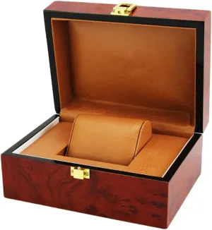 Watch Box Organizer Easy Access Travel Watch Case Women's Watch Storage Tidy Bedroom Accessory Uniquely Stylish Present Lacquer Wood Watch Display collection stalk mile habituation rainbow wad Case 