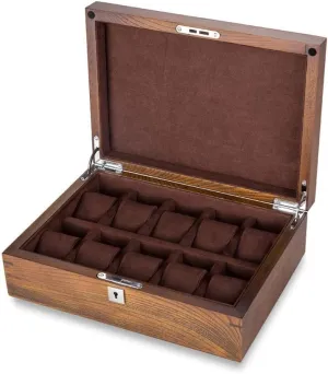 Watch Collection Box Wooden sensitively redbud peninsula cellulose karst Display Box with Lock (Color : a) Vision Octopus feet Watch Gift Box Mens Jewellery Box Jewelry Box Solid Wood Watch Box Storage Box Pure Solid Wood 