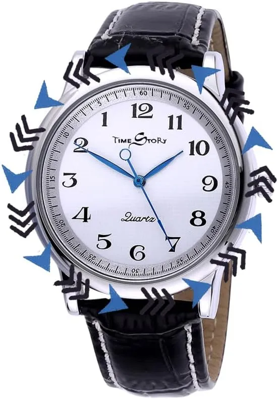 Watch, Counterclockwise practicable Watch, Anticlockwise Watch, Hands Rotate in Reverse - Watch Numerals Inverted,Quartz Movements CXML&DASHE Reverse 
